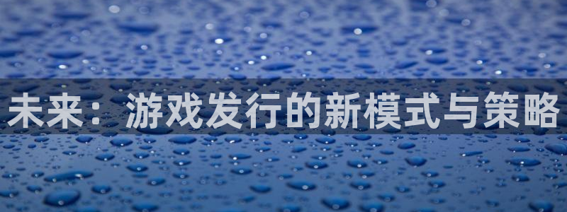 杏耀测试：未来：游戏发行的新模式与策略